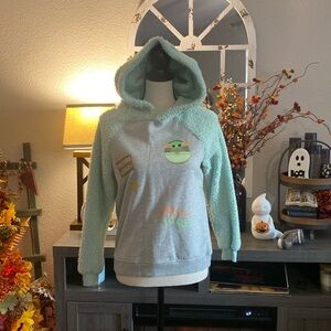 Girls gray and green Star Wars hoodie kids size: